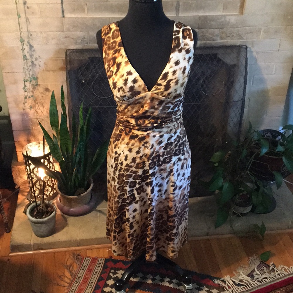 Leopard print sassy dress